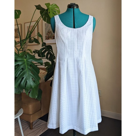 Nine West Dresses & Skirts - Nine West White Fit and Flare Summer Dress - New with Tags